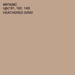#BFA38C - Heathered Gray Color Image